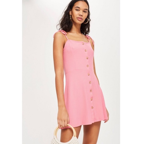 Topshop Dresses & Skirts - Topshop Ribbed Button Dress